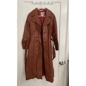 1970s/80s Leather Trench Coat